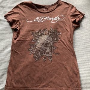 Vintage Bedazzled Ed Hardy Shirt